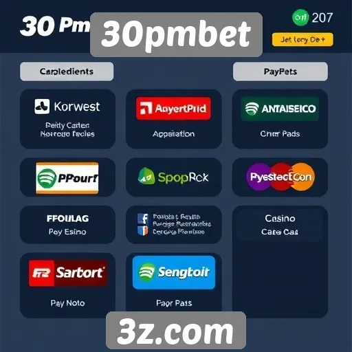 Métodos de pagamento disponíveis no 30pmbet são abrangentes