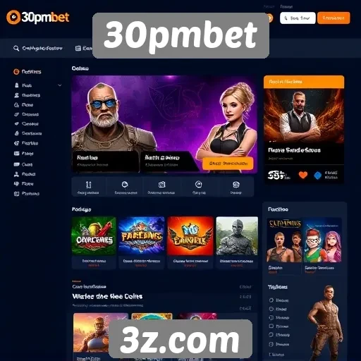 Interface do usuário do site 30pmbet é intuitiva