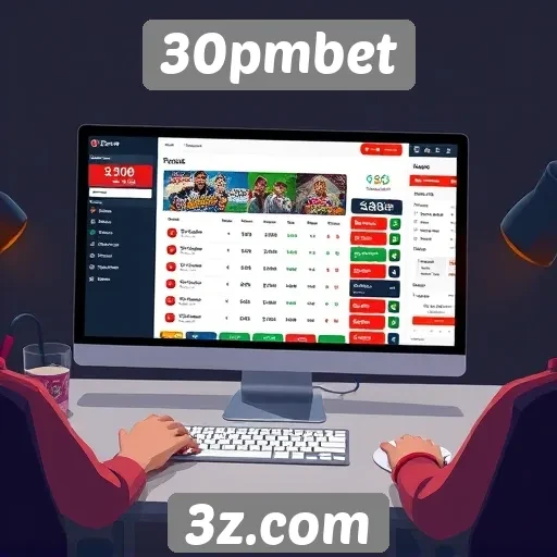 Avaliação da interface de usuário do 30pmbet